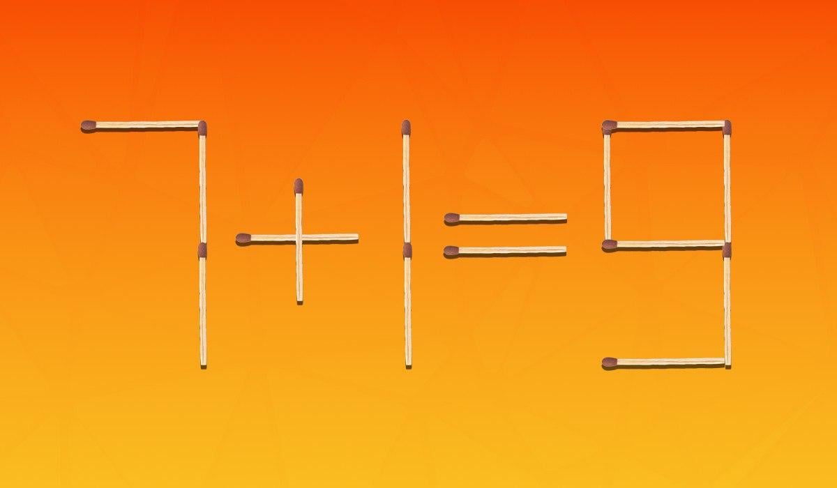 Ποια 2 σπίρτα πρέπει να μετακινηθούν: Το 97% των ανθρώπων δεν μπορεί να απαντήσει σε 8 δευτερόλεπτα